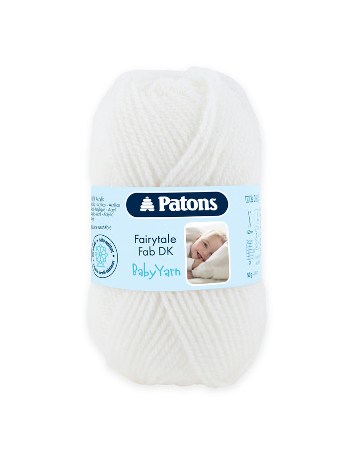 Patons Baby Smiles Fairytale Fab DK Crochet Yarn - 50g, Soft Acrylic Baby Double Knit Yarn for Knitting and Crochet, Gentle on Sensitive Skin for Babywear & Crafts