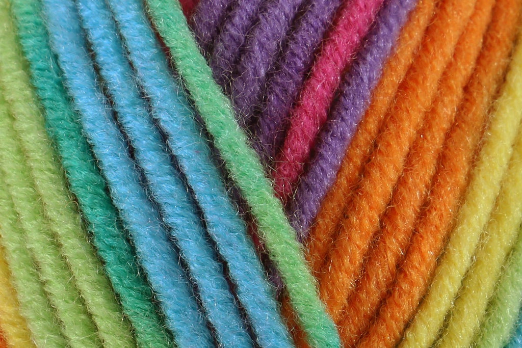 James C Brett Party Time Chunky Yarn - 100g, 100% Acrylic Self-Striping Crochet Knitting Wool for Sweaters, Cardigans, Blankets & Hats