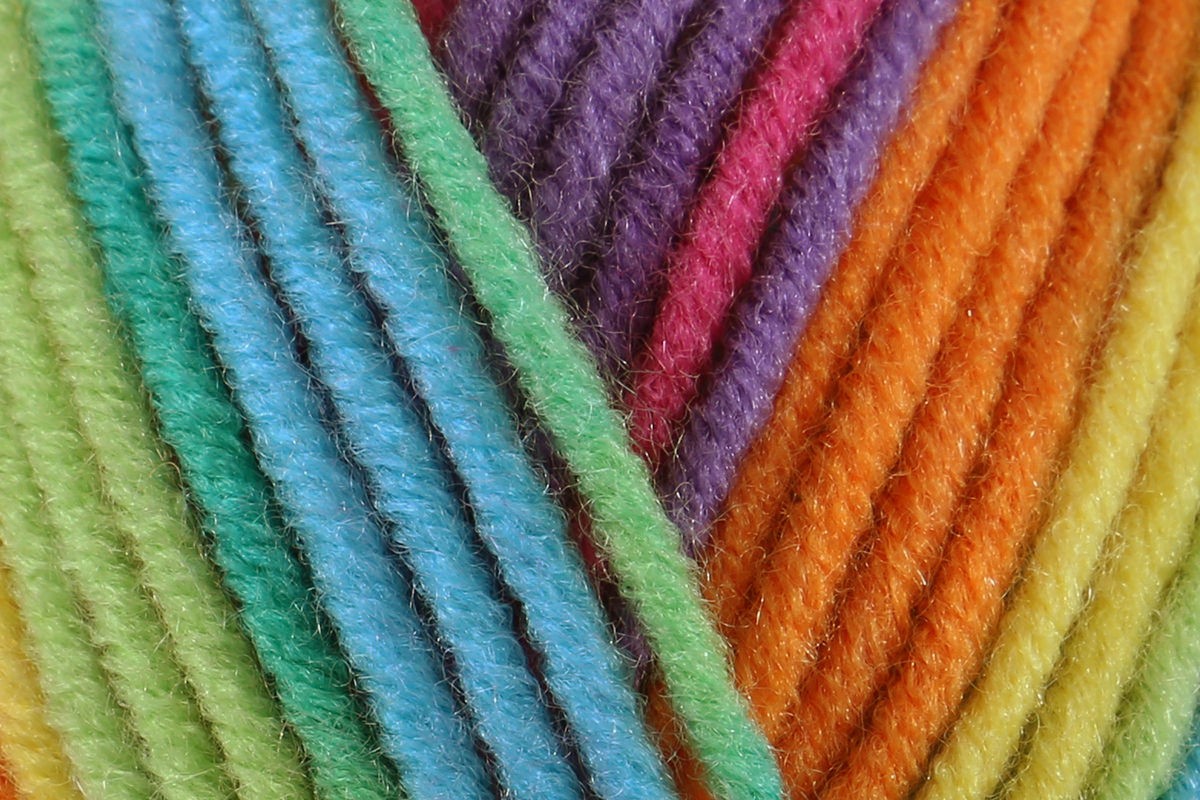 James C Brett Party Time Chunky Yarn - 100g, 100% Acrylic Self-Striping Crochet Knitting Wool for Sweaters, Cardigans, Blankets & Hats