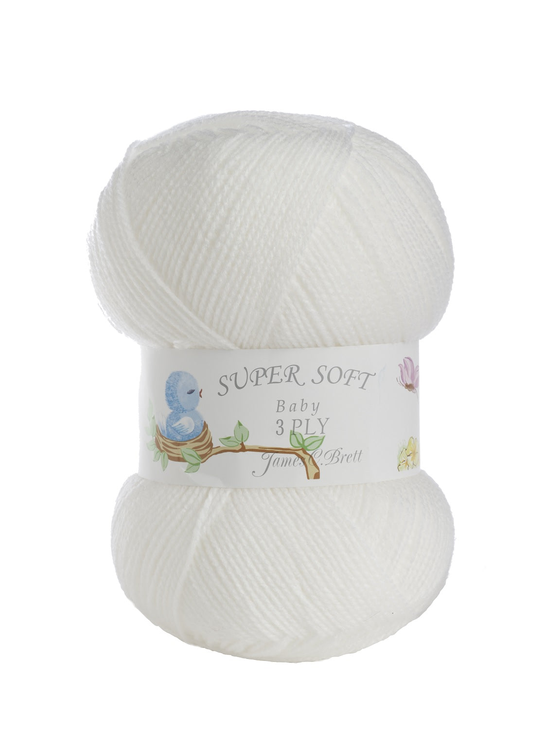 James C Brett 3 Ply Baby Yarn for Crochet - 100g, 100% Acrylic Skin Friendly Knitting Wool for Baby Garments, Blankets & Craft Project