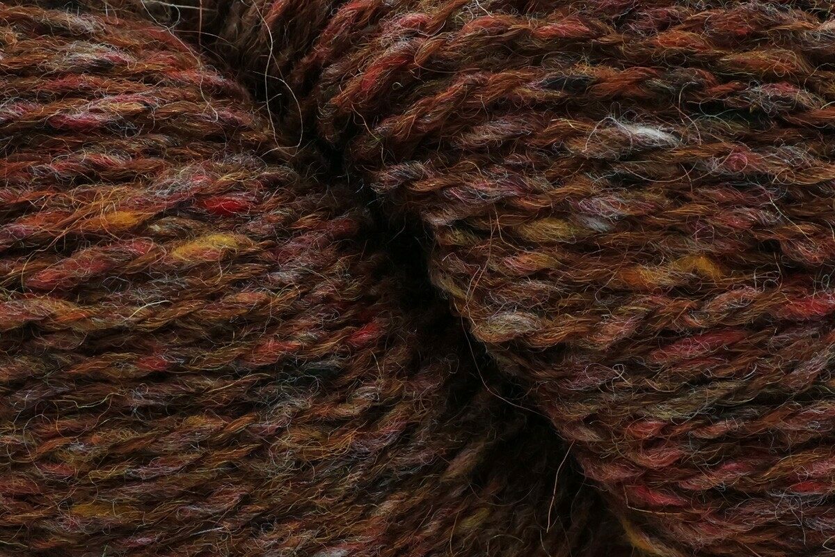 Baa Ram Ewe Donegal Twists DK Crochet Yarn - 100g, Worsted-Spun British Wool & Woollen-Spun Merino Blend, Soft Tweed Effect Double Knitting Yarn for Jumpers & Sweaters