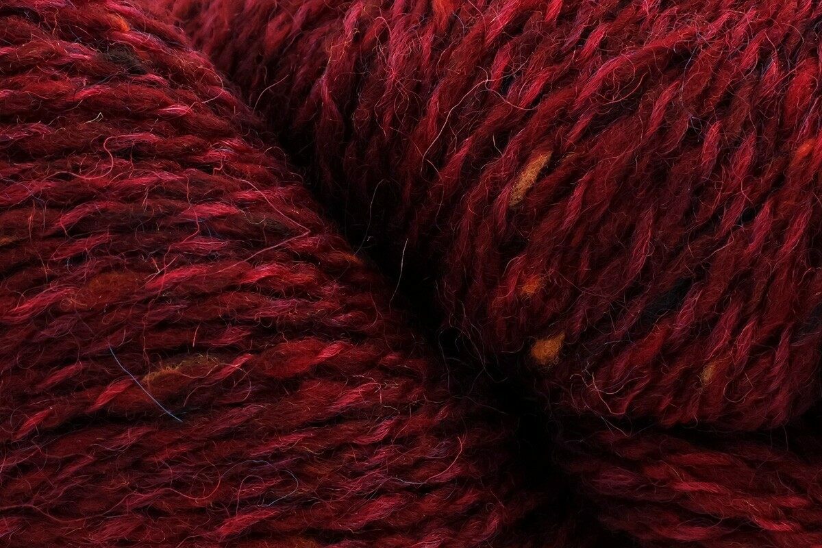 Baa Ram Ewe Donegal Twists DK Crochet Yarn - 100g, Worsted-Spun British Wool & Woollen-Spun Merino Blend, Soft Tweed Effect Double Knitting Yarn for Jumpers & Sweaters
