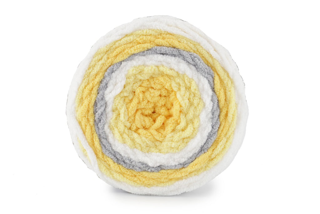Bernat Baby Blanket Stripes Super Chunky Yarn - 300G, 100% Polyester Self Striping Chenille Thick Jumbo Knitting Baby Wool for Crochet Baby Blanket & Garments