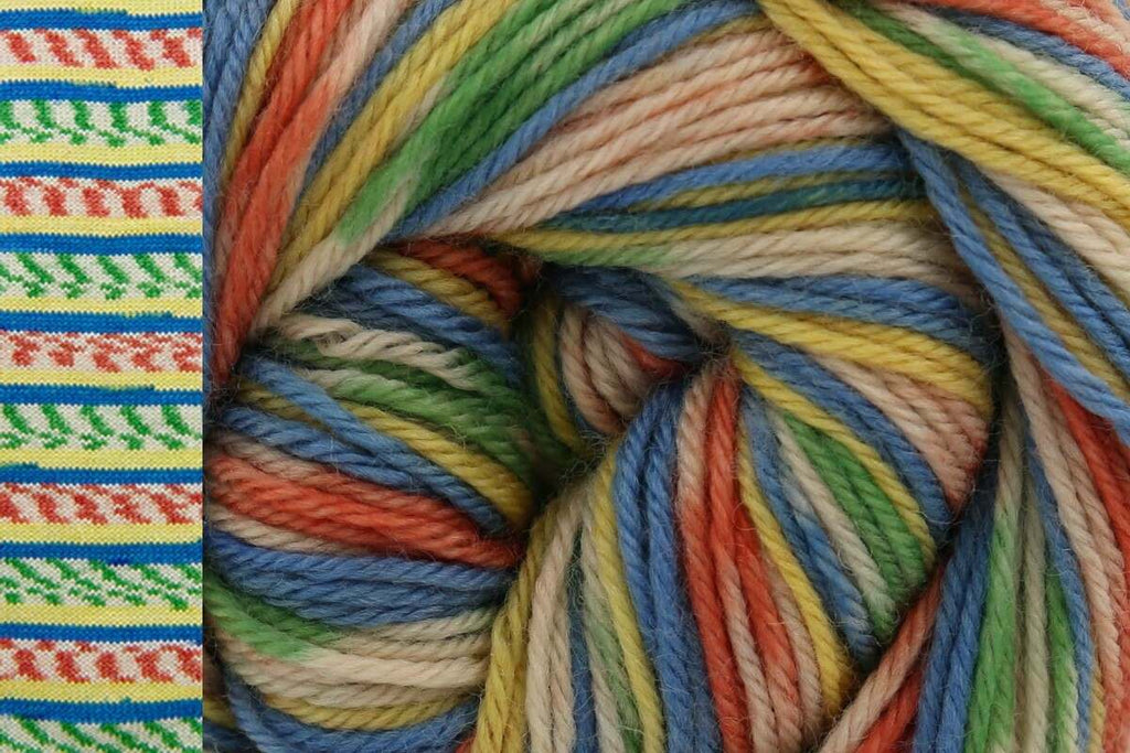 Cascade Heritage Prints 4 Ply Yarn - 100g, Luxury Wool & Nylon Blend Self-Patterning Variegated Crochet & Knitting Wool for Socks, Shawls & Accessories