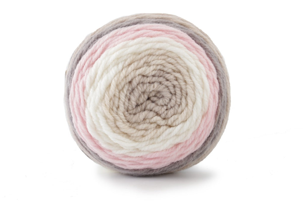 Caron Baby Cakes Crochet Aran Yarn - 100g, Soft Acrylic Nylon Blend Self-Striping Pastel Shades Knitting Cake Yarn for Baby Clothes & Blankets
