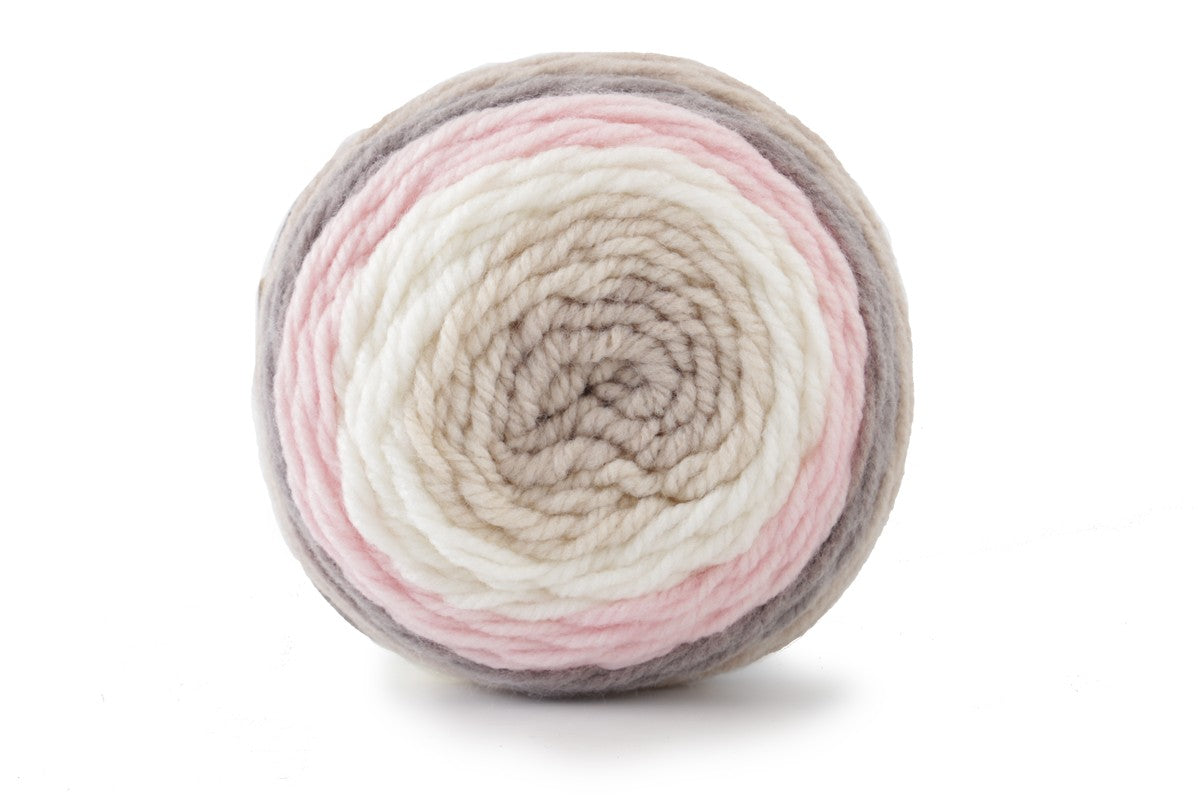 Caron Baby Cakes Crochet Aran Yarn - 100g, Soft Acrylic Nylon Blend Self-Striping Pastel Shades Knitting Cake Yarn for Baby Clothes & Blankets