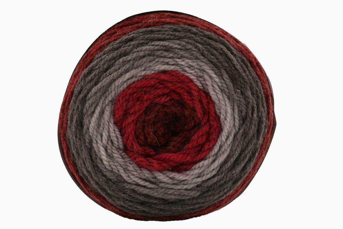Caron Cakes Aran Crochet Yarn - 200g, Wool Acrylic Blend Gradient Self-Striping Cake Yarn for Knitting & Crochet Wool Yarn for Blankets, Throws & Afghans