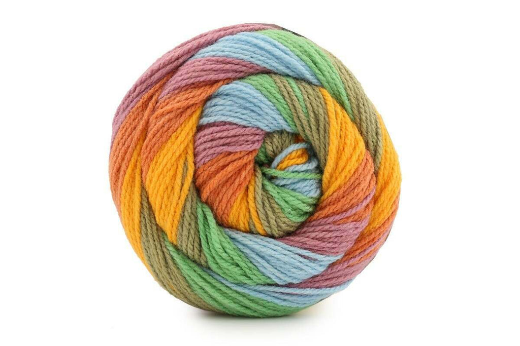 Caron Cinnamon Swirl Cakes Aran Yarn - 227g, 100% Acrylic Self-Striping Gradient Crochet Knitting Yarn for Shawls, Wraps, Cardigans, Blanket & Pillow