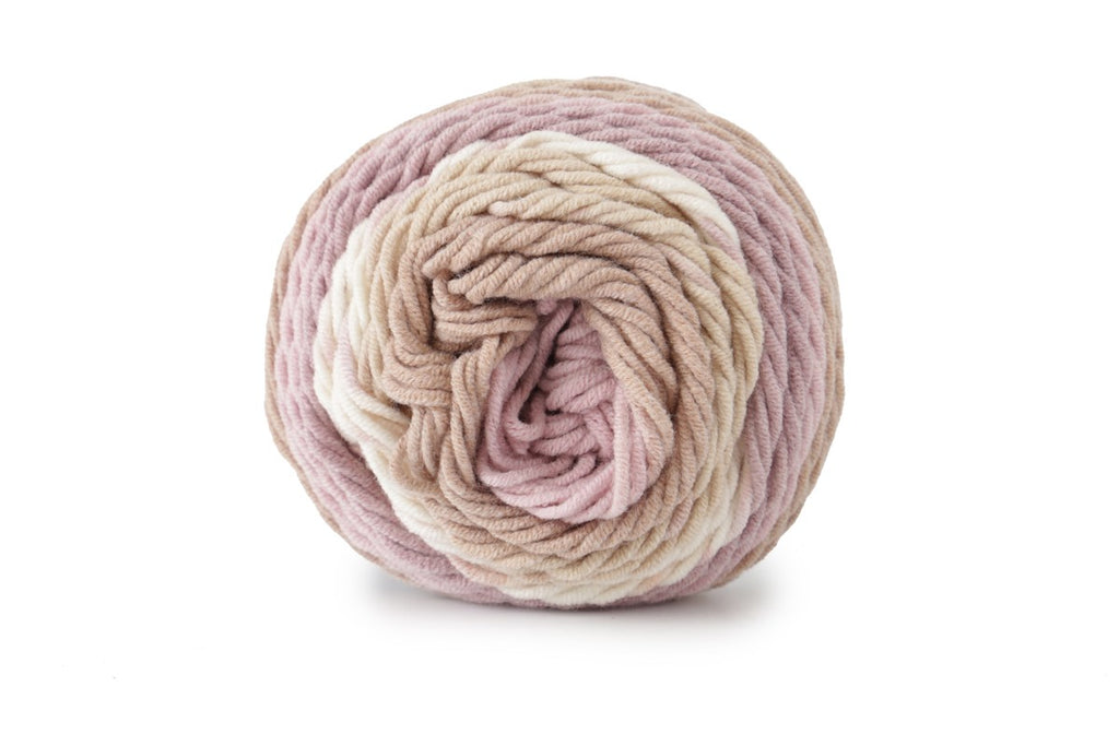 Caron Cotton Cakes Aran Crochet Yarn - 100g, Cotton Acrylic Blend Self-Striping Crochet & Knitting Gradient Yarn for Summer Lightweight Garments
