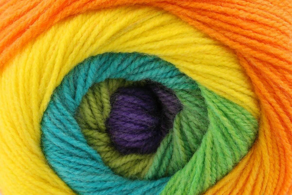 Cygnet Marshmallow Pies DK Yarn - 150g, Soft 100% Acrylic Self Striping Crochet Double Knitting Cake Yarn for Shawls, Cardigans, Blanket & Accessories