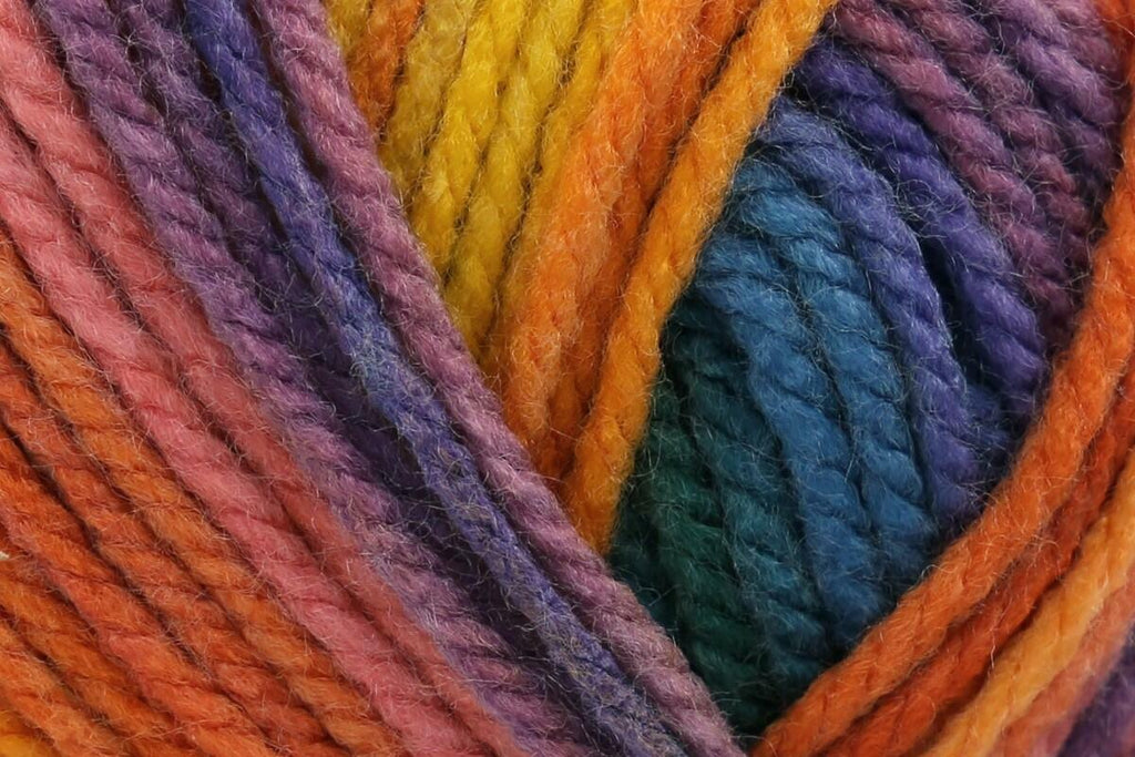 Cygnet Pato Multi Colours Chunky Yarn - 100g, 100% Acrylic Budget Self-Striped Knitting Crochet Yarn for Clothing, Toys & Accessories