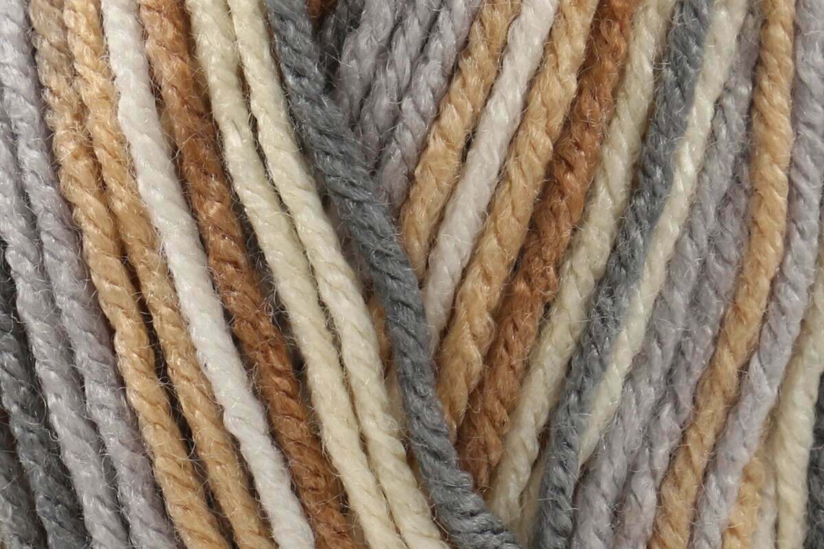 Cygnet Pure Baby Prints DK Yarn - 100g, Soft Anti-Pilling 100% Acrylic Self-Striping Double Knitting Baby Yarn for Garments, Toys & Accessories