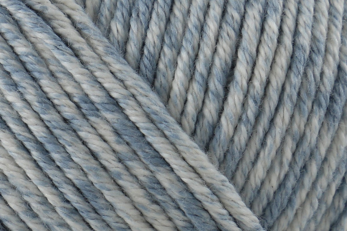 DMC Natura Denim Aran Weight Crochet Yarn - 50g, 100% Cotton Medium Weight Dark to Light Faded Effect Knitting Yarn for for Garments, Accessories & Home Décor