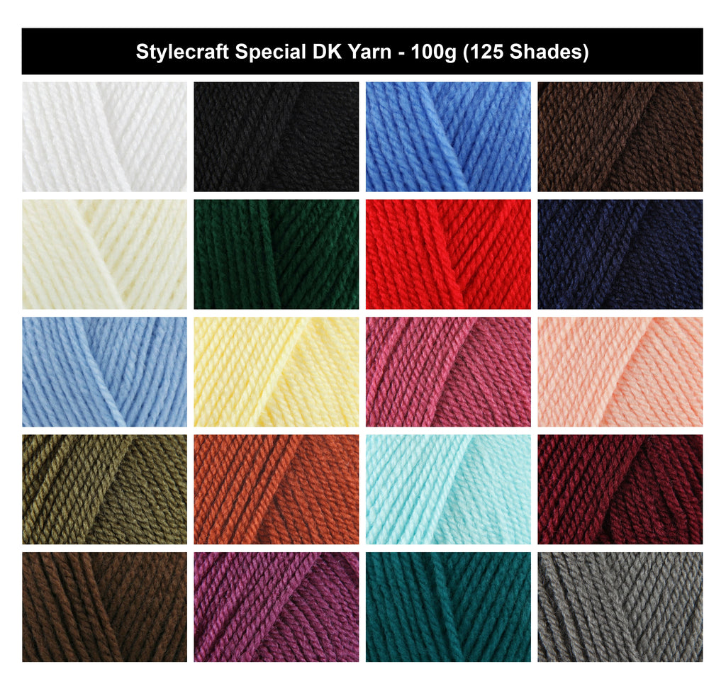 Stylecraft Special DK Acrylic Yarn - 100g, Double Knitting Yarn for Blankets, Sweaters, Toys & Crochet Projects