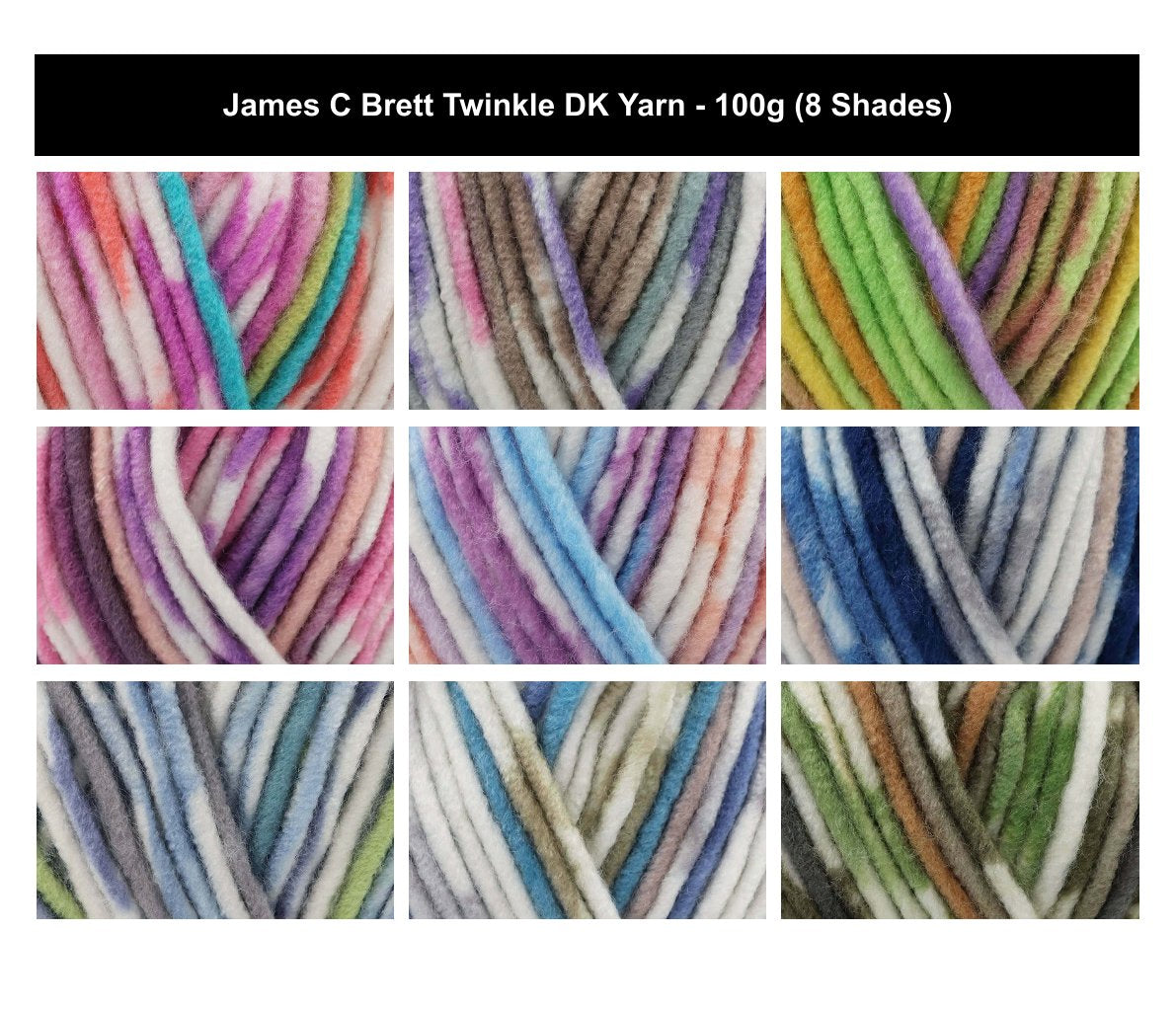 James C Brett Undertones Super Chunky Yarn - 100g, 100% Acrylic Warm Velvety Touch Yarn for Knitting & Crochet - Cosy Hats, Scarves, Blankets & Colourwork