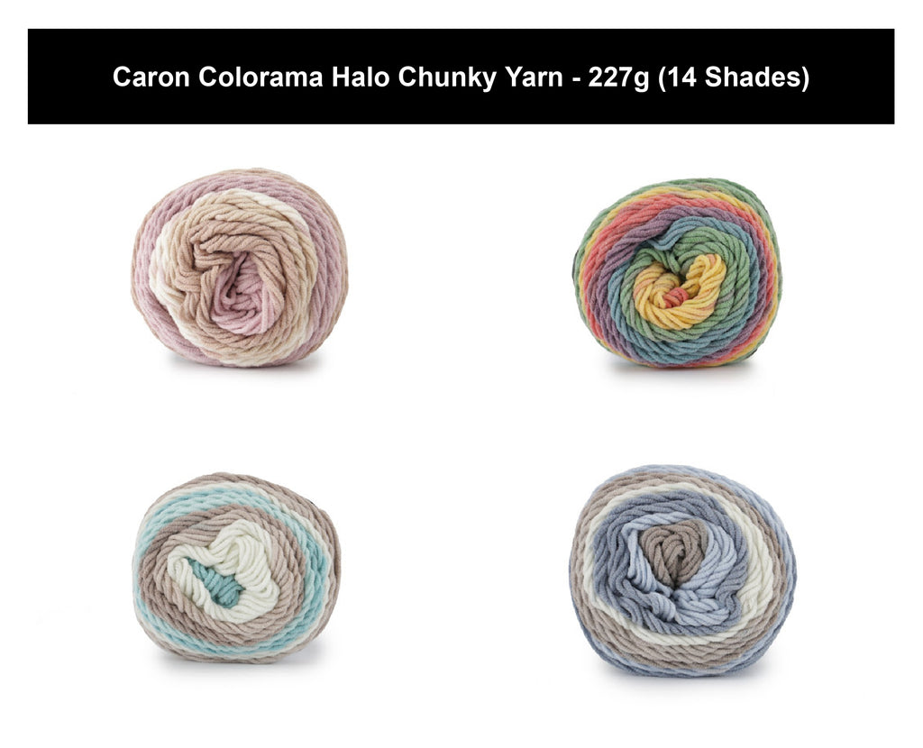 Caron Cotton Cakes Aran Crochet Yarn - 100g, Cotton Acrylic Blend Self-Striping Crochet & Knitting Gradient Yarn for Summer Lightweight Garments