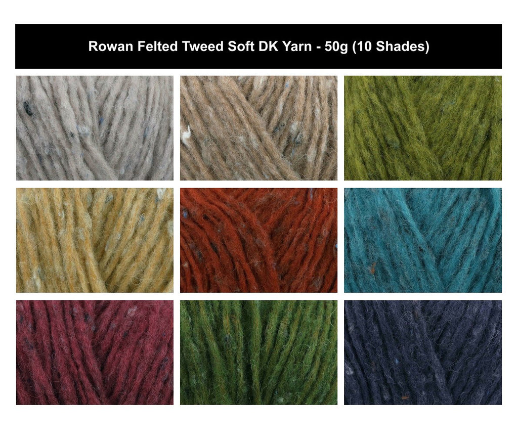 Rowan Felted Tweed Soft DK Yarn for Crochet & Knitting - 50g, Luxury Merino & Alpaca Blend Soft Lightweight Double Knit Wool for Jumpers, Cardigans & Cosy Garments