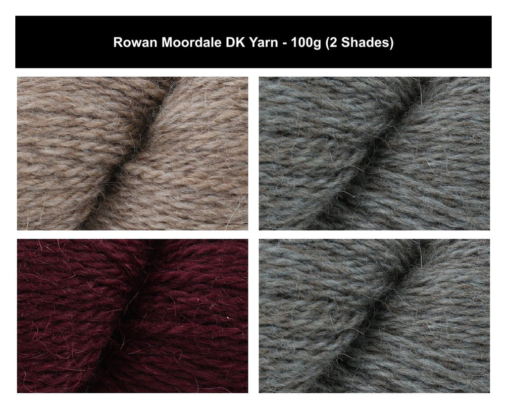 Rowan Moordale DK Yarn for Crochet & Knitting - 100g, Luxury Alpaca Wool Blend Double Knit British Yarn for Sweater, Cardigan & Jumper