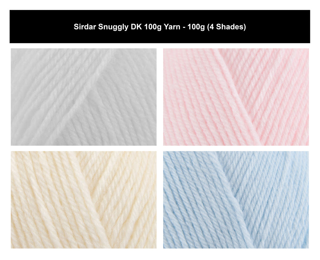 Sirdar Snuggly DK Yarn for Crochet & Knit - 100g Ball, Soft Nylon Acrylic Blend Double Knitting Baby Wool for Blankets, Cardigans, Jumpers & Headwear