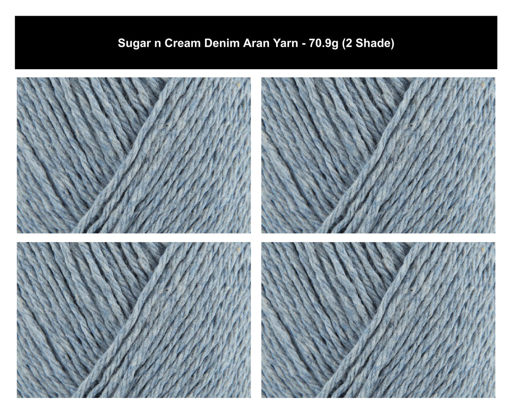 Sugar N Cream Solids Crochet Yarn - 70.9g, 100% Cotton Soft Worsted Everyday Knitting Wool for Dishcloths, Kitchen Accessories, Bags, Blankets & Home Décor