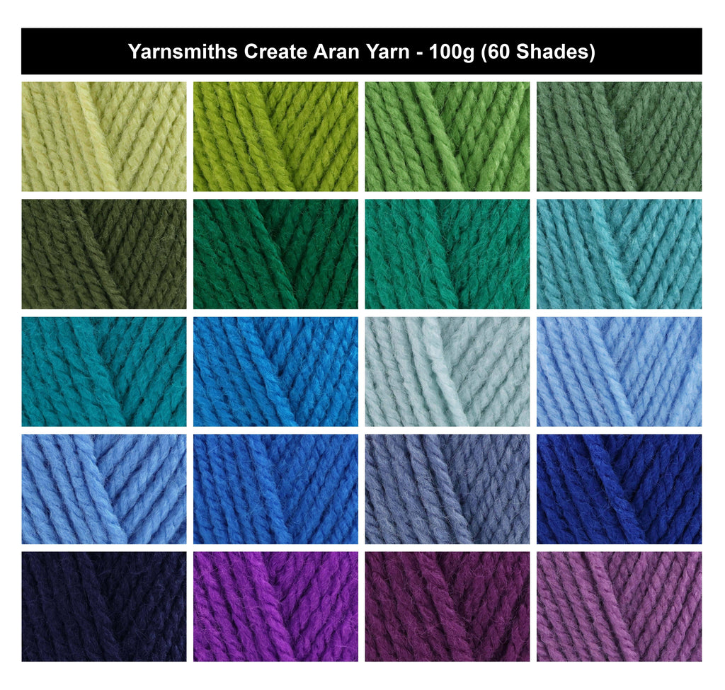 Yarnsmiths Glow in the Dark Aran Yarn for Crochet - 50g, 100% Polyester Luminous Yarn Novelty Glowing Knitting Wool for Christmas, Halloween Handcrafts & Amigurumi