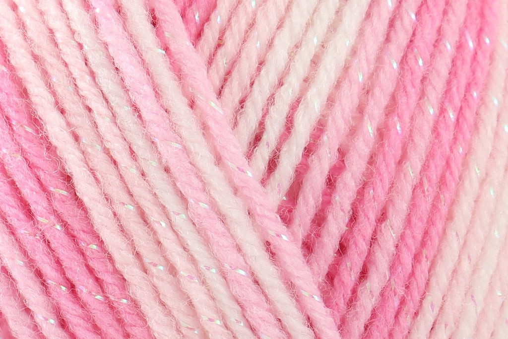 James C Brett Baby Twinkle Print DK Yarn - 100g, Glittery Acrylic, Polyamide & Polyester Blend Double Knitting Yarn for Baby Garments, Blankets and Accessories