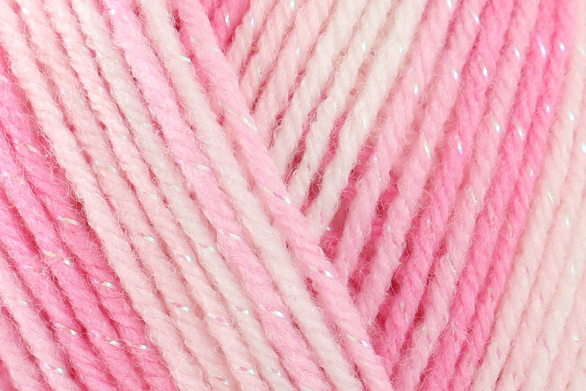 James C Brett Baby Twinkle Print DK Yarn - 100g, Glittery Acrylic, Polyamide & Polyester Blend Double Knitting Yarn for Baby Garments, Blankets and Accessories