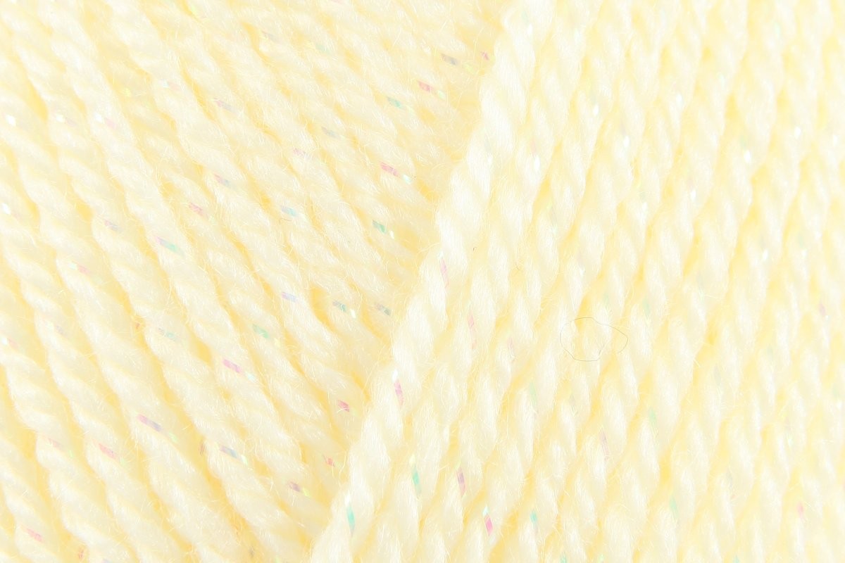 King Cole Baby Glitz DK Yarn 97% Acrylic 3% Polyester, Sparkly Double Knit Knitting & Crochet Yarn, 290m Pastel Shades - 100g