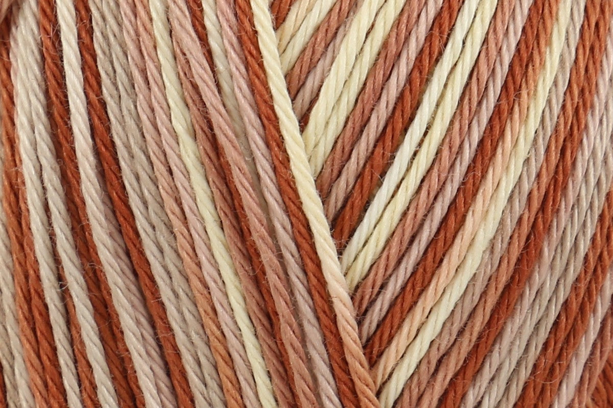 King Cole Giza Cotton Sorbet 4 Ply Yarn – 100% Mercerised Egyptian Cotton Variegated 158m for Lightweight Knits - 50g