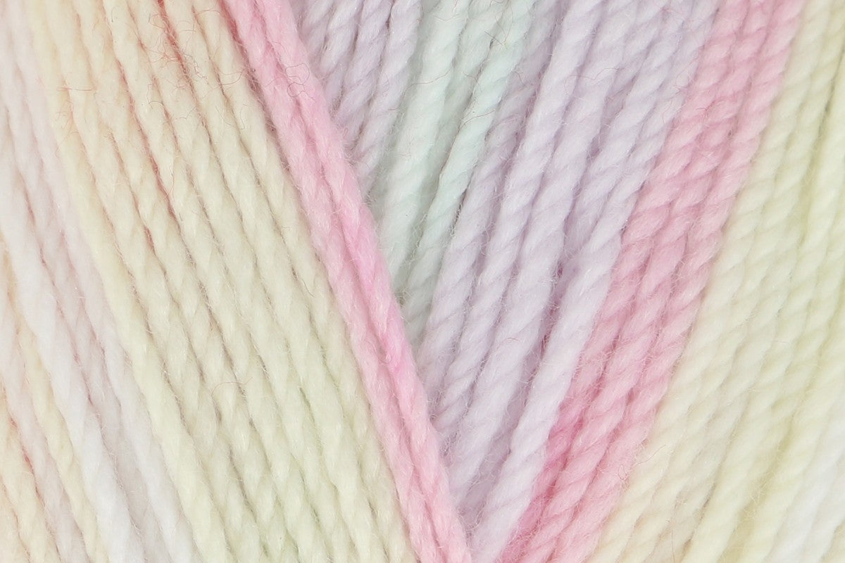 King Cole Beaches DK Yarn 70% Acrylic 30% Polyamide, Soft Summer Striped Double Knit Yarn 255m Knitting & Crochet - 100g