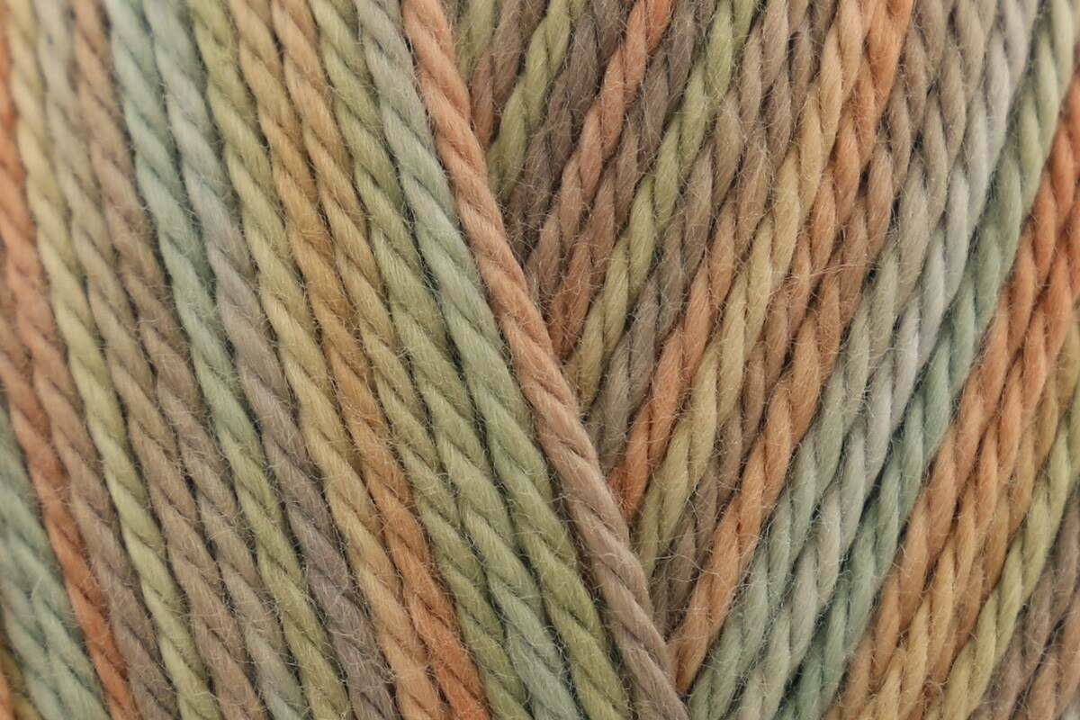 King Cole Cottonsoft Crystal DK Yarn 100% Cotton, Self?Striping Breathable Double Knit Yarn, 210m for Knitting & Crochet - 100g