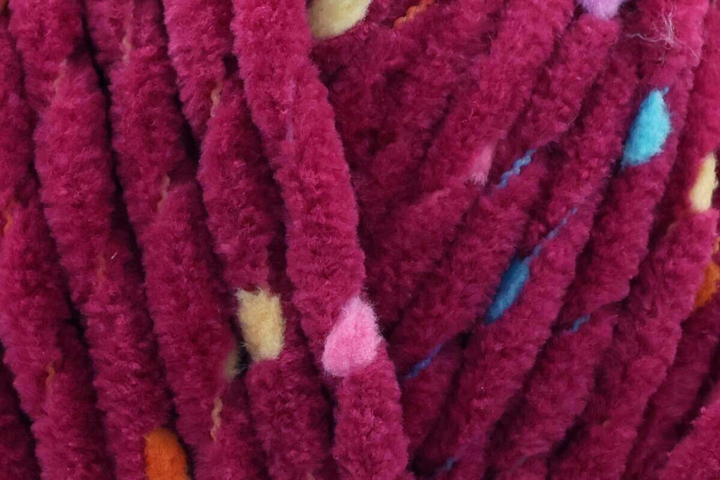 King Cole Yumtastic Chunky Chenille Yarn, Soft Knitting & Crochet Wool, 100m, Polyester Blend, Bold Colourful Easy Care Plush Yarn - 100g