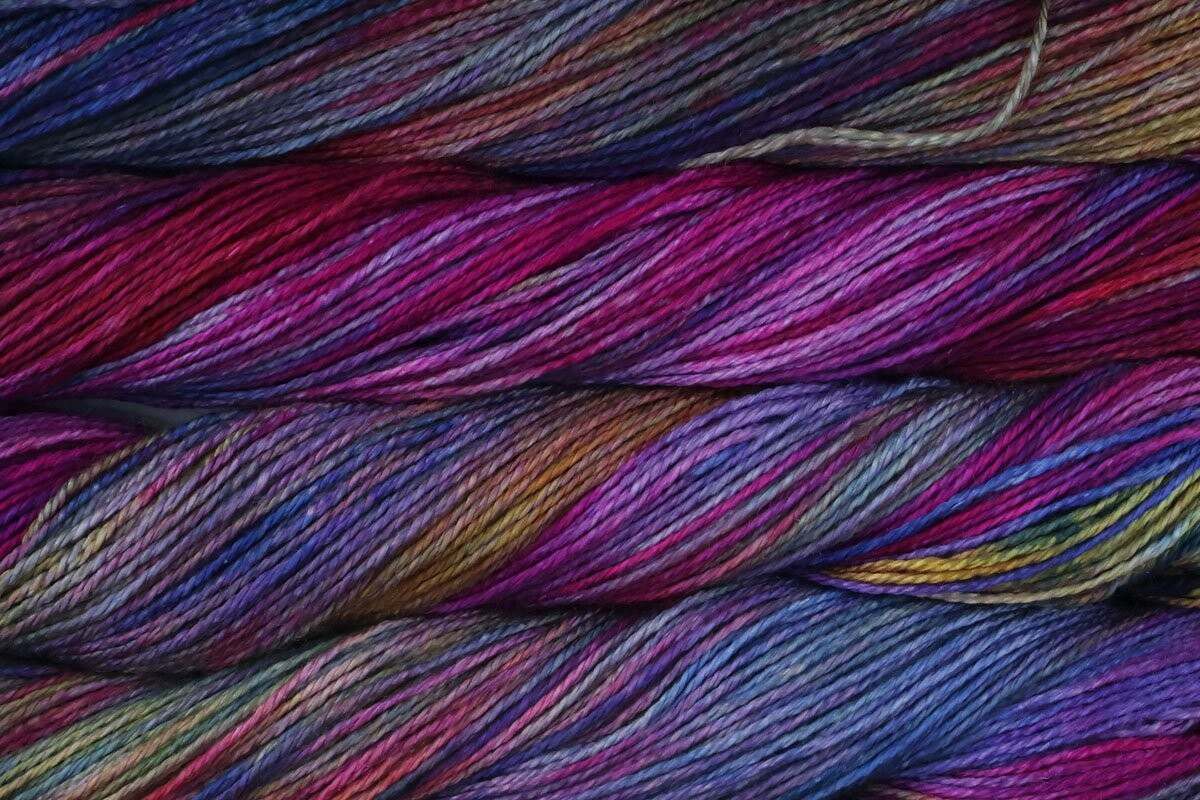 Malabrigo Mora Fingering Crochet Yarn - 50g, 100% Mulberry Silk 4 Ply Hand Dyed Luxury Knitting Yarn for Shawls, Scarves, Fine Garments