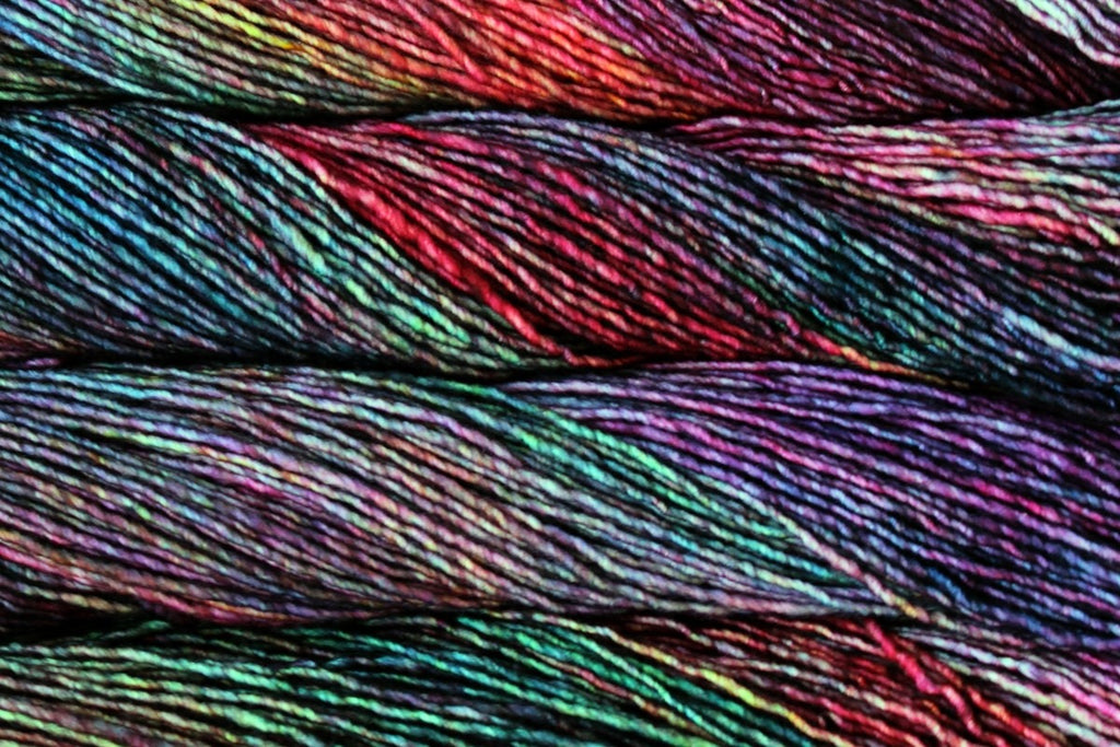 Malabrigo Washted Aran Crochet Yarn - 100g, Superwash Merino Wool Hand Kettle-Dyed Single Ply Yarn for Sweaters, Cables, Colourwork & Accessories
