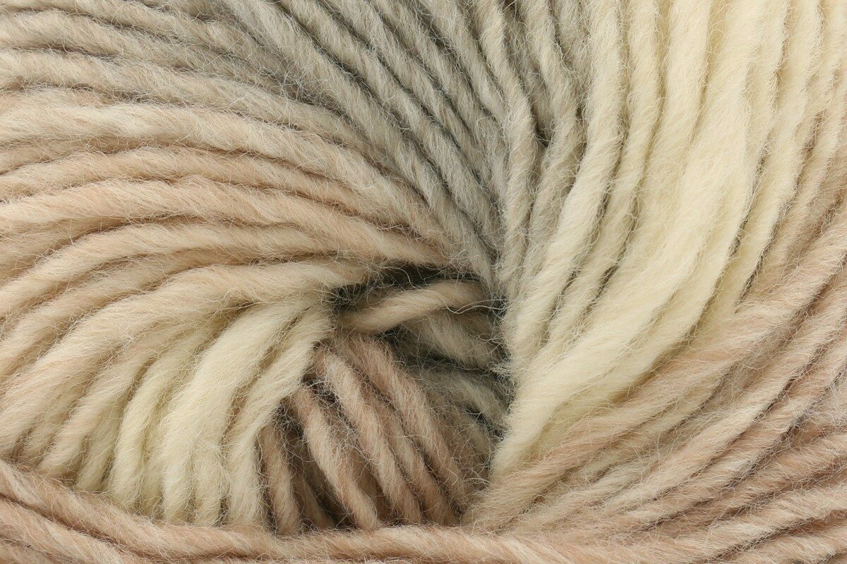 Rico Creative Melange Chunky Yarn - 50G, Wool Acrylic Blend Self-Striping Gradient Colour Single Ply Knitting & Crochet Yarn for Jackets, Shawls & Hats