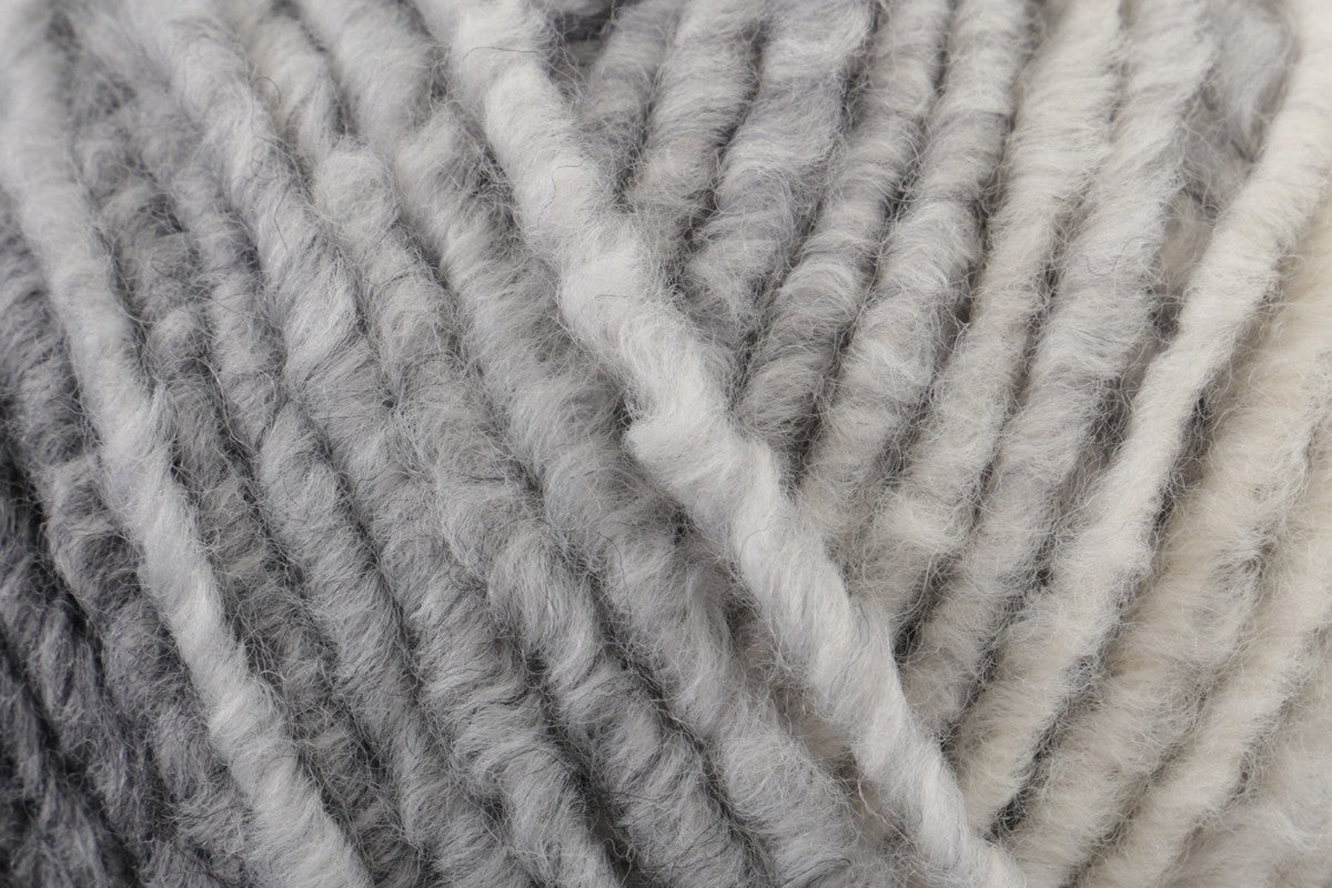 Rico Creative Melange Big Super Chunky Yarn - 100G, Luxury Wool Acrylic Blend Self Striping Gradient Thick Bulky Crochet Knitting Wool for Sweaters, Snoods & Hats