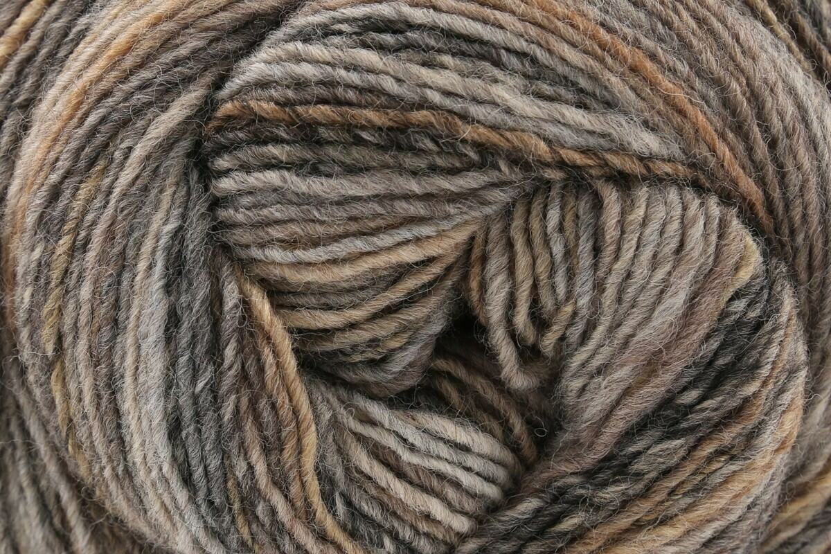 Rico Creative Melange Wonderball Aran Yarn - 200G, Luxury Wool Acrylic Self-Striping Gradient Soft Knitting & Crochet Yarn Cake for Garments & Headwear