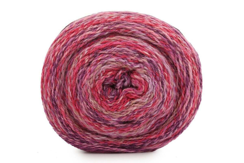 Rico Creative Chic-Unique DK Cake Yarn - 200G, Luxury Acrylic Wool Blend Self-Striping Gradient Double Knitting Crochet Yarn for Cardigans, Garments & Headwear