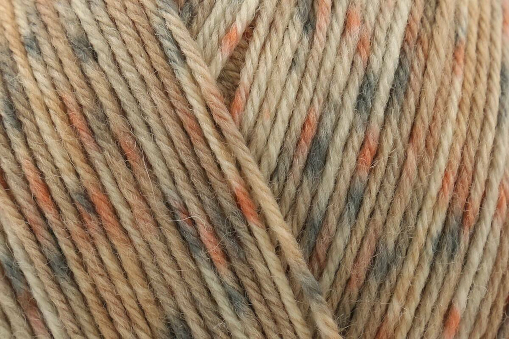 Rico Socks Sprinkly Stripey 4 Ply Yarn for Crochet - 100G, Wool Polyamide Blend Self Patterning Flecked Sock Knitting Wool for Socks, Shawls, Mittens & Gloves