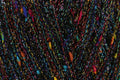 Rico Creative Make It Rainbow Glitz Fashion Yarn - 50G, Polyamide Acrylic Blend Metalized Sparkle Effect Shimmer Crochet Knitting Wool for Sweaters, Shawls & Wraps