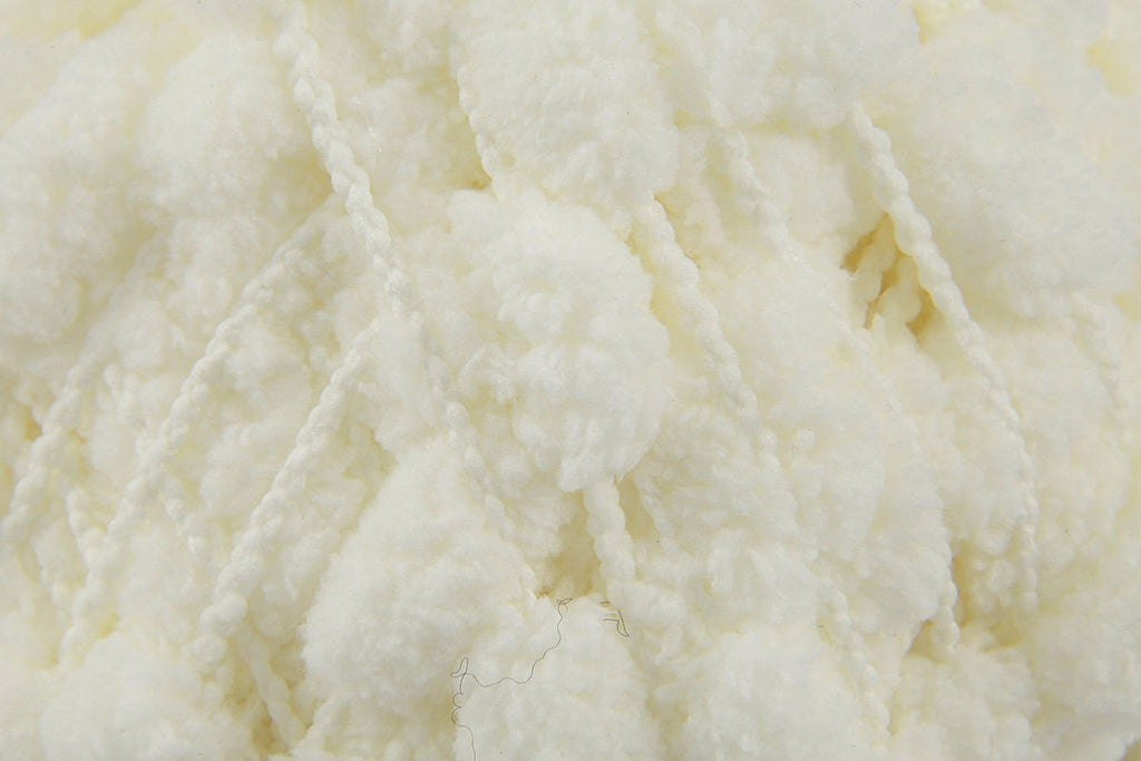 Rico Creative Pompon Fashion Yarn - 200G, Luxury 100% Polyester Solid Colour Chenille Soft Crochet & Knitting Pom Pom Yarn for Baby Blankets, Throws & Cushions