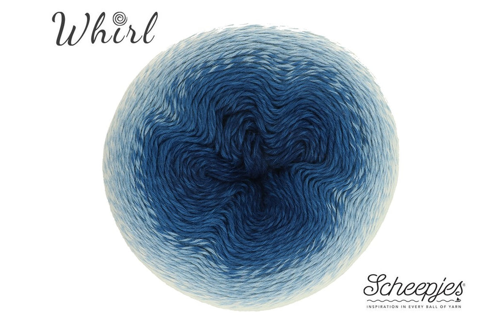 Scheepjes Whirl Gradient 4 Ply Yarn Cake - 215g, Soft Cotton Acrylic Blend Lightweight Anti-Split Crochet And Knitting Wool for Cushions, Shawls & Wraps