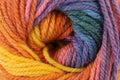 Sirdar Hayfield Spirit Chunky Yarn - 100g, Wool Acrylic Blend Self-Striping Rainbow Wool Yarn for Jumpers, Sweaters, Cardigans & Scarves