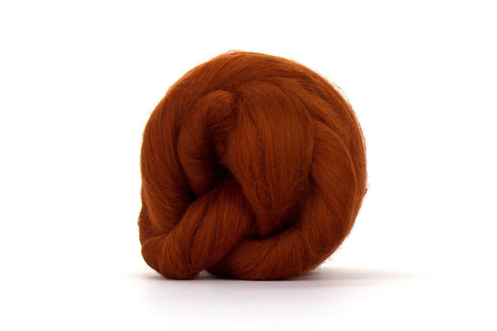World of Wool Dyed Merino 23 Micron Roving Yarn - 100g, Luxury 100% Merino Dyed Roving Unspun Combed Hand Spinning & Felting Wool Yarn for Crafting, Bowls & Hats
