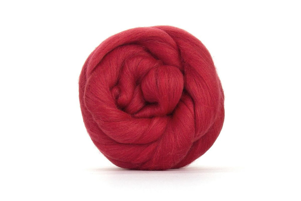 World of Wool Dyed Merino 23 Micron Roving Yarn - 100g, Luxury 100% Merino Dyed Roving Unspun Combed Hand Spinning & Felting Wool Yarn for Crafting, Bowls & Hats