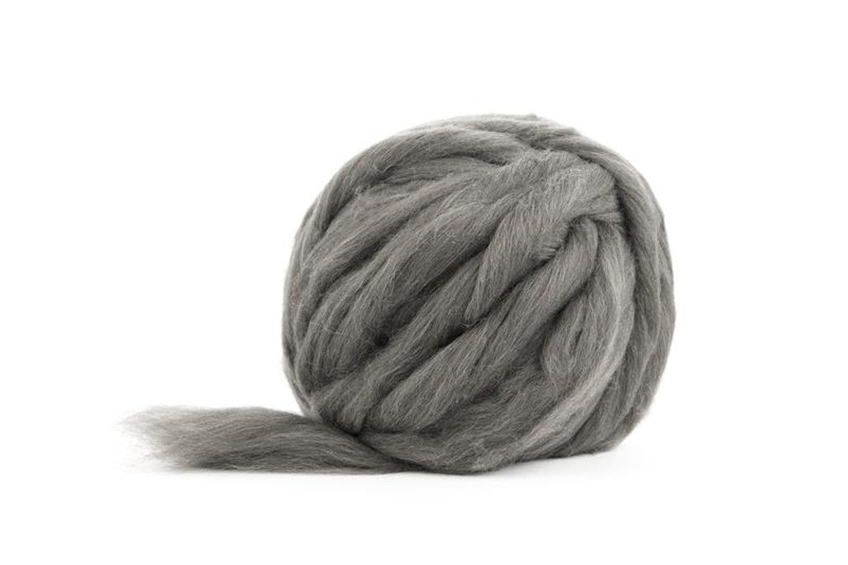 World of Wool Shetland Jumbo Ball Super Chunky Yarn - 1000g, Luxury 100% Wool Giant Unspun Roving Arm Knitting & Crochet Felting Yarn for Blankets, Pet Beds & Rugs
