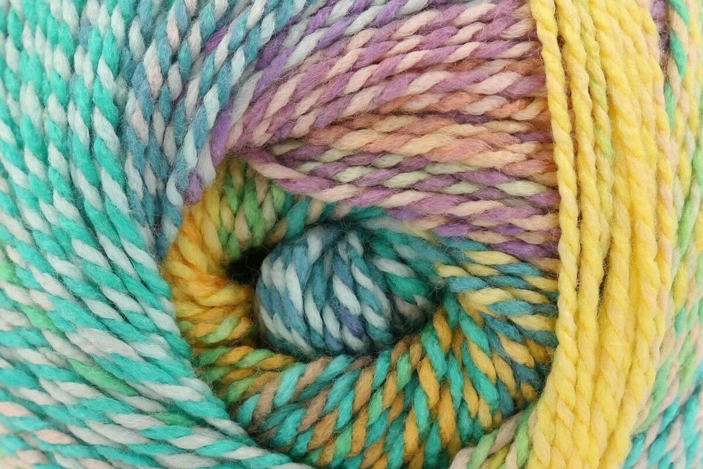 Yarnsmiths Freespirit Aran Crochet Yarn - 100g, 100% Acrylic Soft Self-Striping Variegated Knitting Wool Yarn for Cozy Garments and Accessories