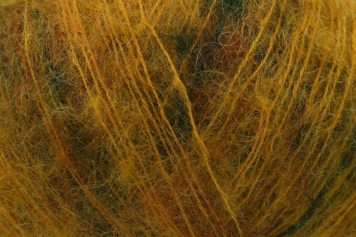 Yarnsmiths Kid Mohair Silk Prints Lace Yarn - 25g, Luxury Mohair Silk Blend Soft Fluffy Hand-Dyed Variegated Knitting & Crochet Yarn for Lace Shawls & Scarves