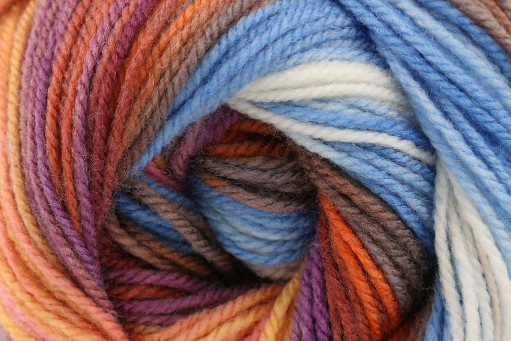 Yarnsmiths Play DK Yarn for Crochet & Knitting - 100g, Luxury 100% Acrylic Variegated Self-Striping Vibrant Soft Double Knit Wool for Cardigans & Home Accessories